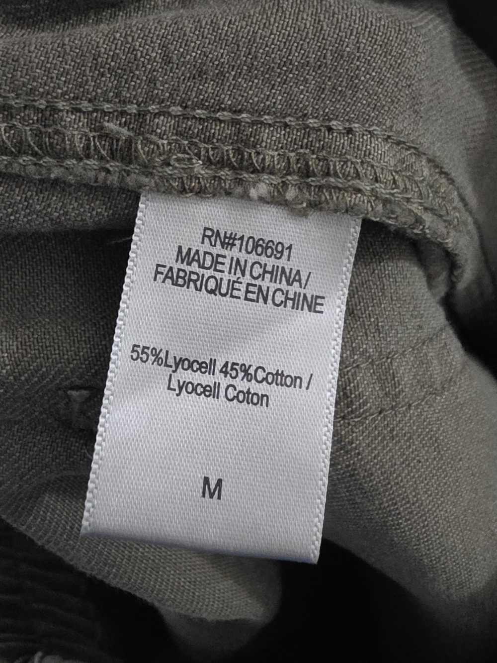 YFB Young Fabulous & Broke Barrel Jean Olive Green Ankle Length Womens Medium - Picture 7 of 7